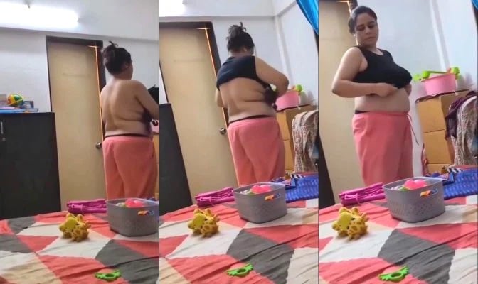 Desi Wife Boobs Video Record By Hubby