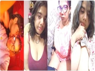 Horny Tanker Indian GF Pressing Boobs Fingering
