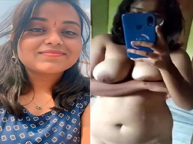 Naked before mirror and recording cute girl sex MMS